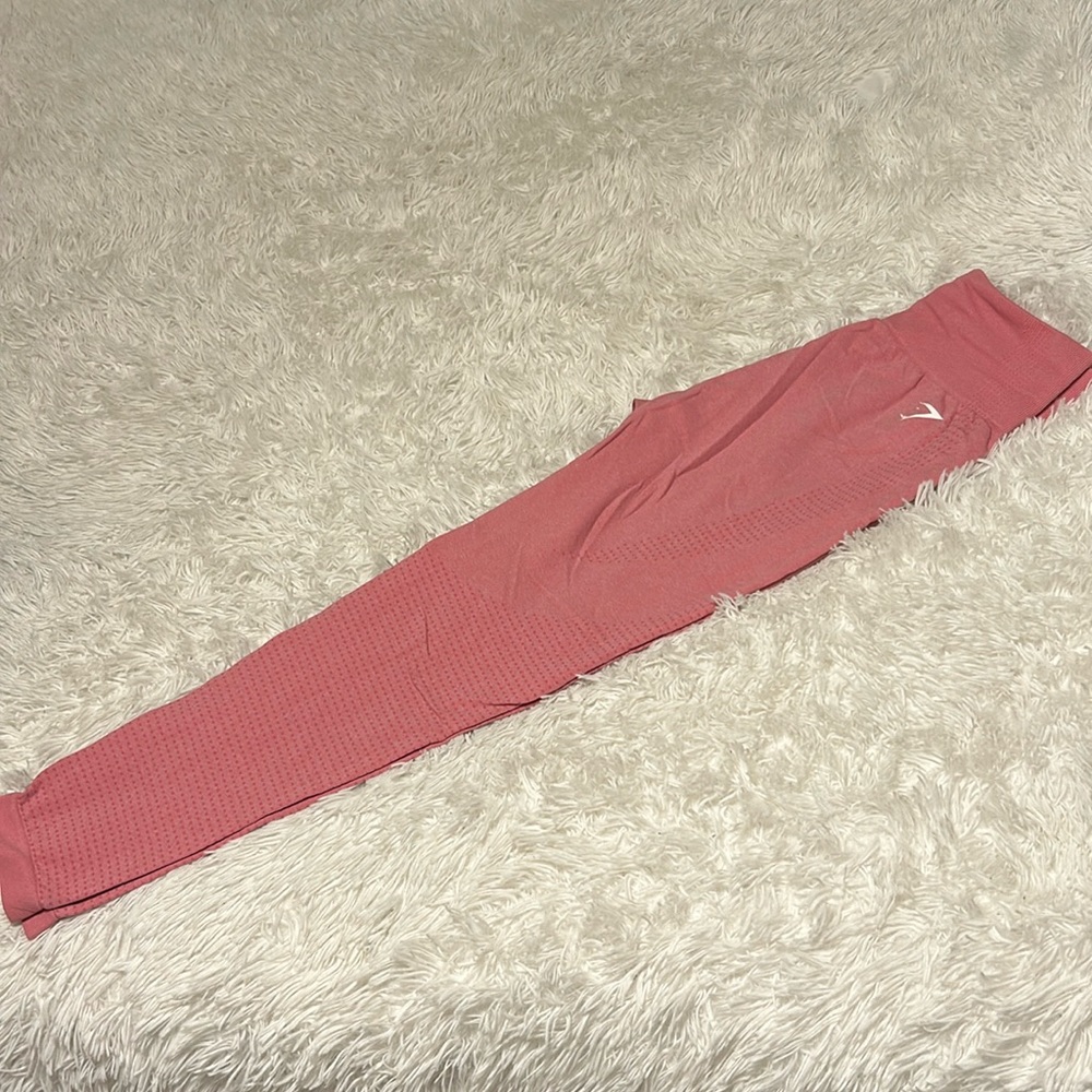 gymshark light pink leggings size medium